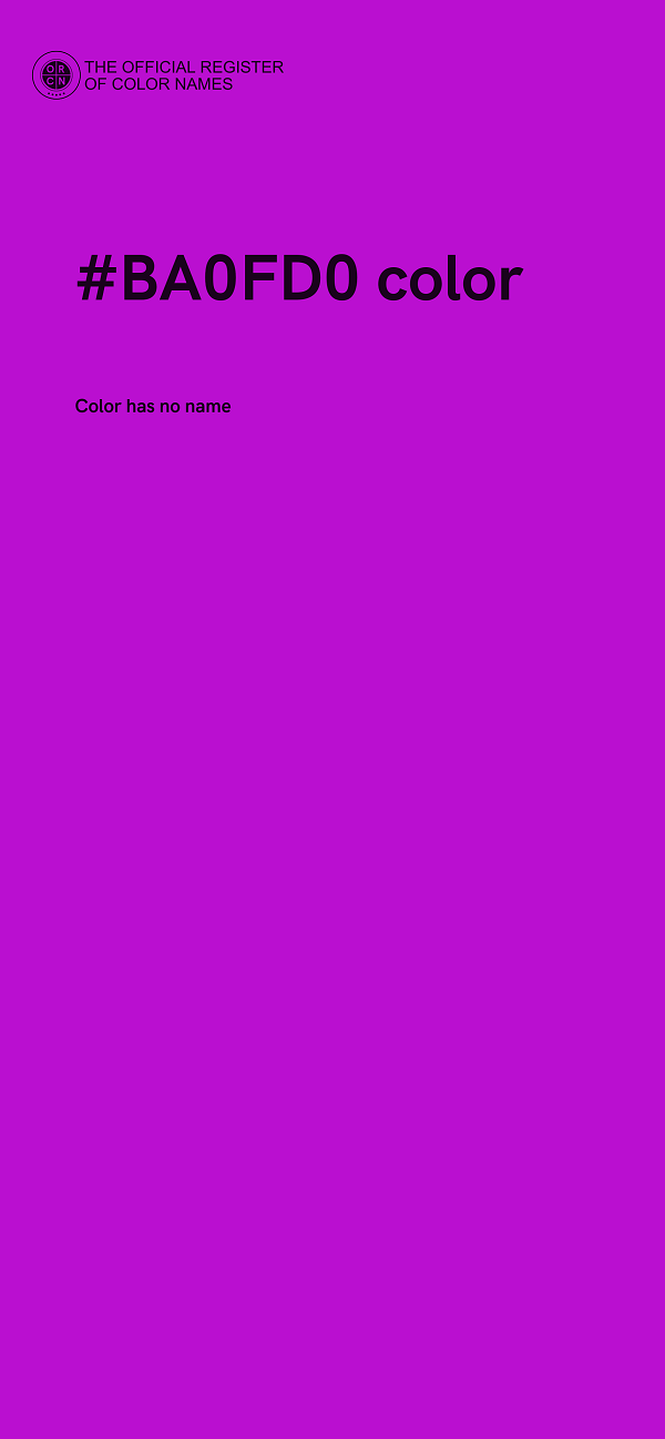 #BA0FD0 color image