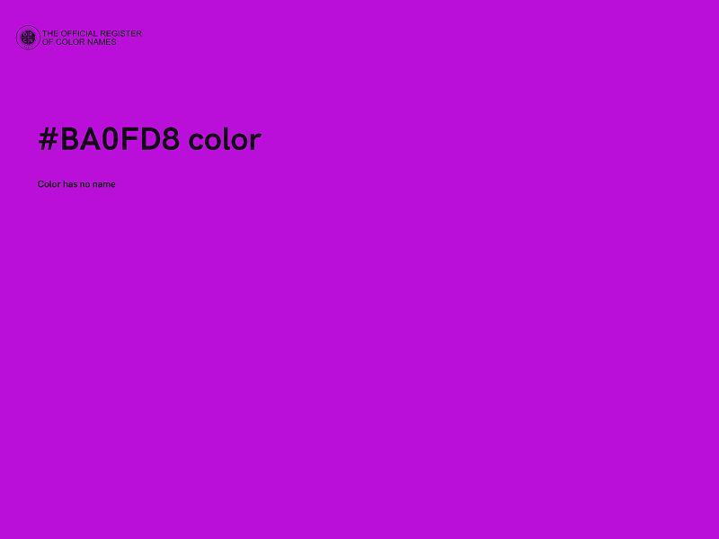 #BA0FD8 color image