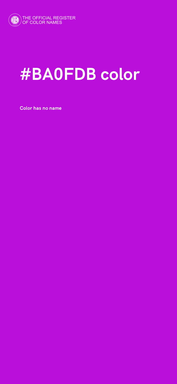 #BA0FDB color image