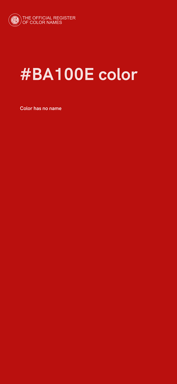 #BA100E color image