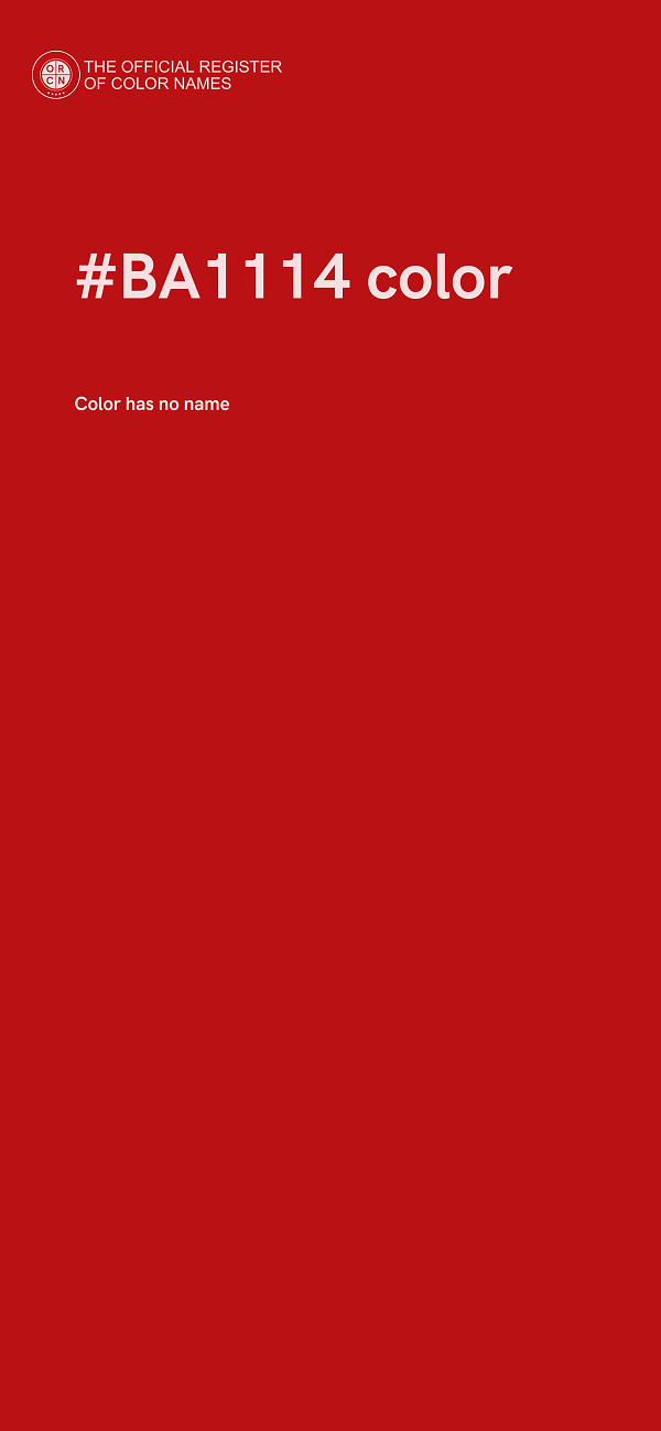 #BA1114 color image