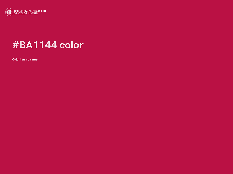 #BA1144 color image