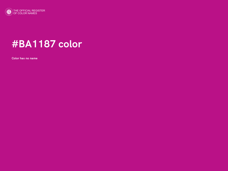 #BA1187 color image