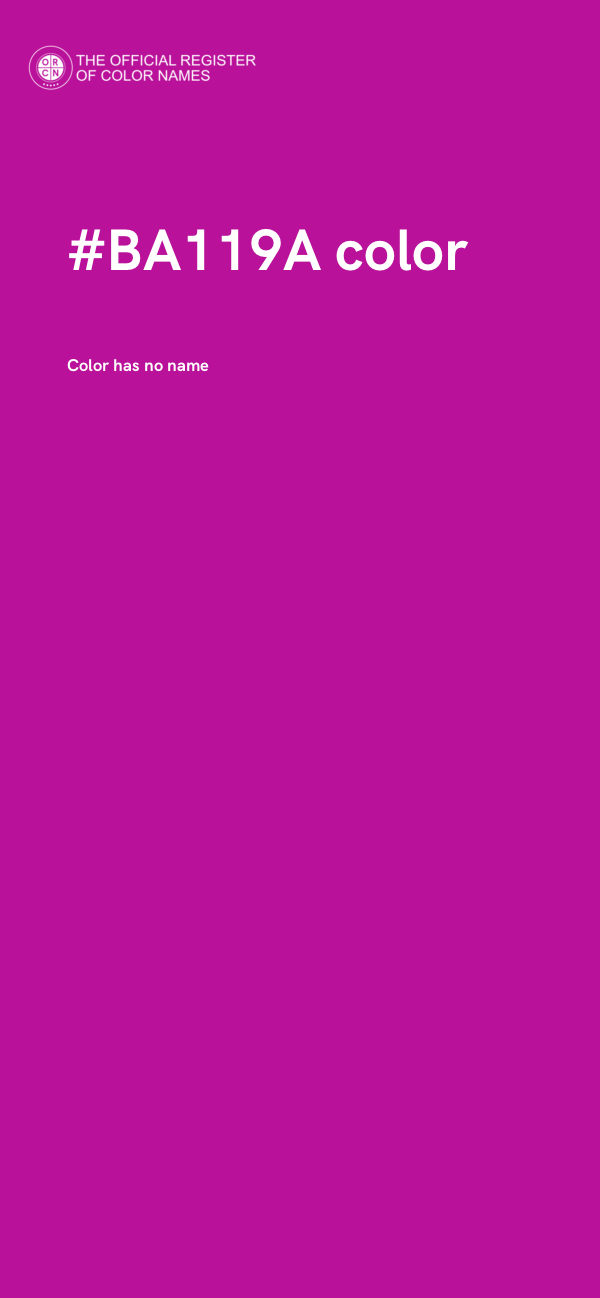 #BA119A color image
