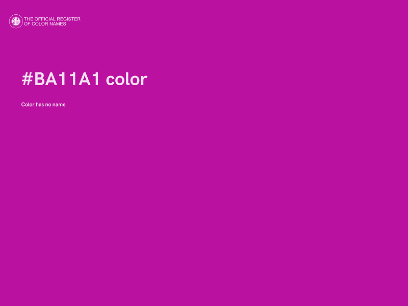 #BA11A1 color image