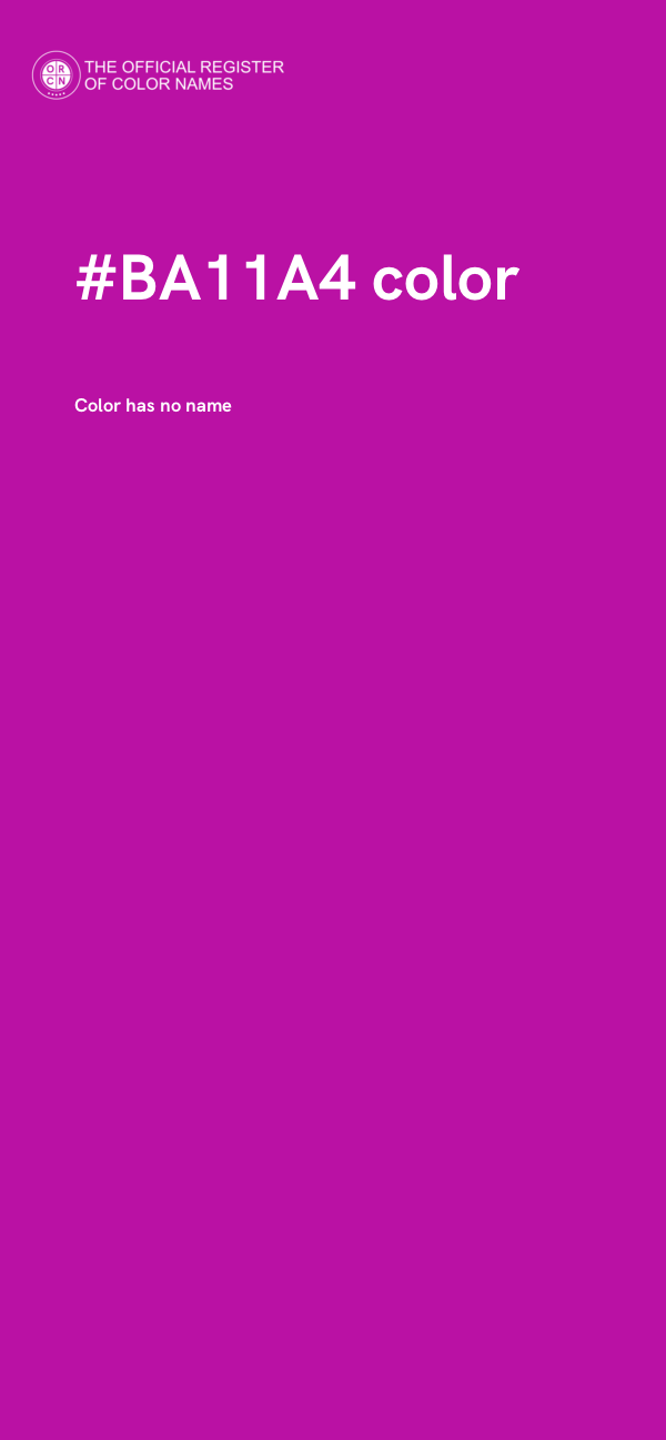 #BA11A4 color image