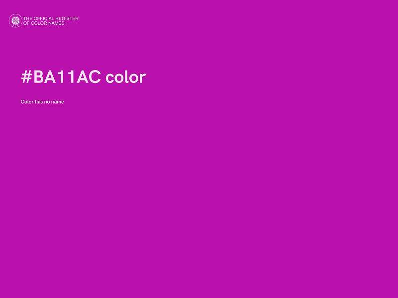 #BA11AC color image