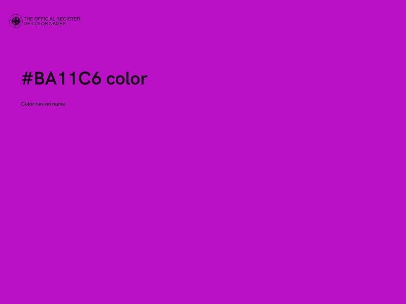 #BA11C6 color image