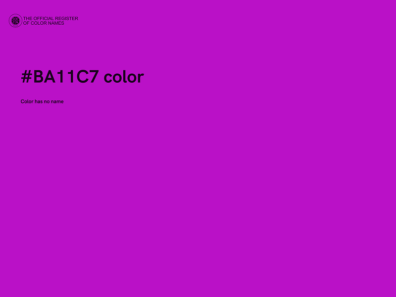 #BA11C7 color image