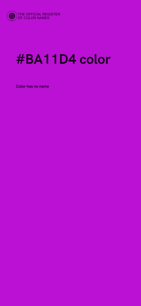 #BA11D4 color image