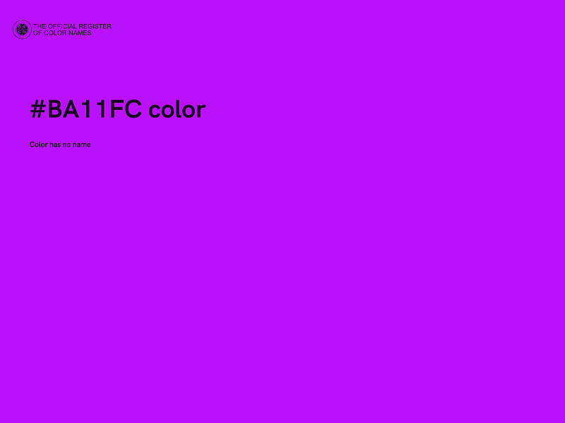 #BA11FC color image