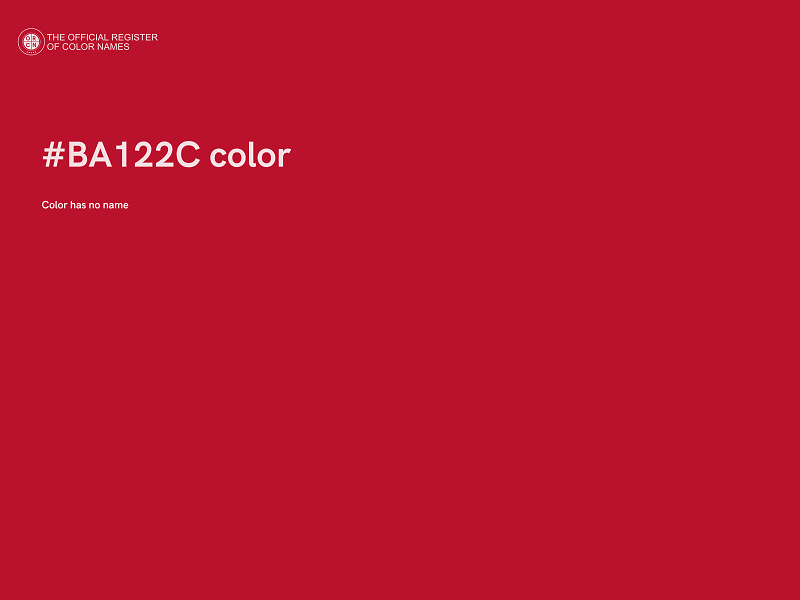 #BA122C color image