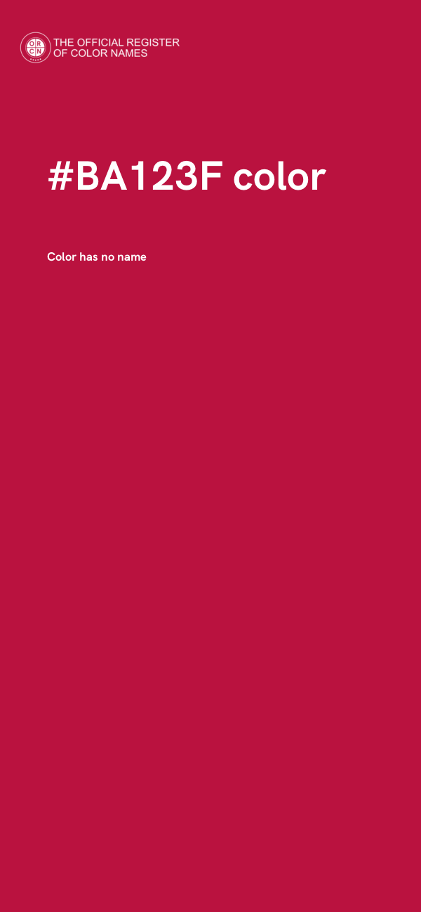 #BA123F color image