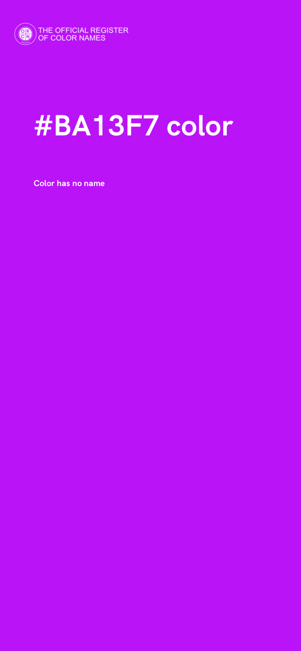 #BA13F7 color image