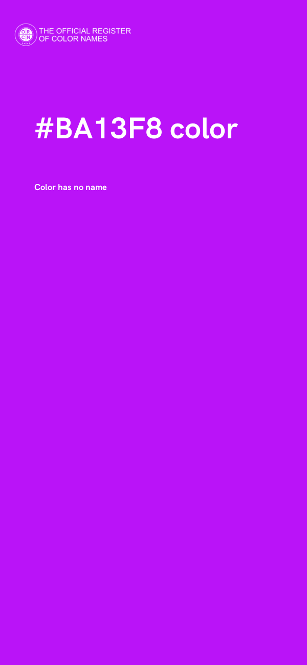 #BA13F8 color image