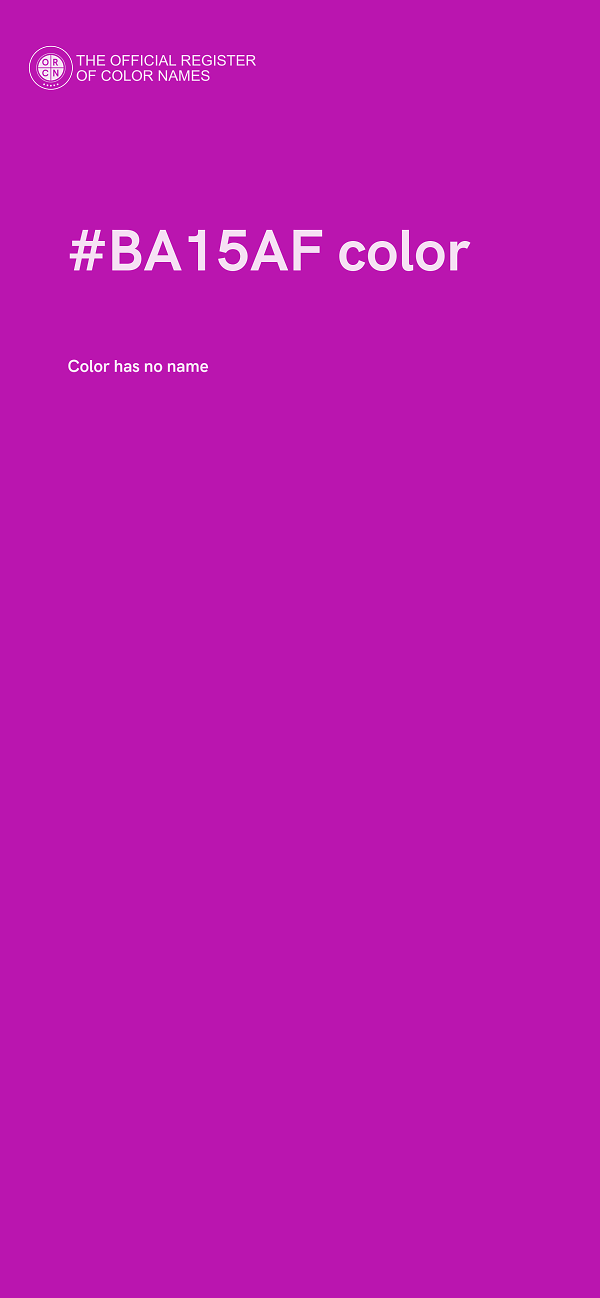 #BA15AF color image