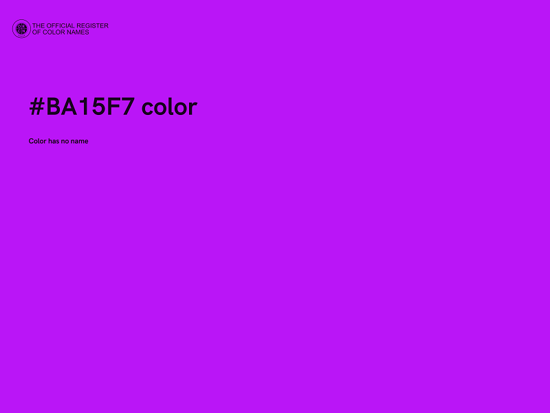 #BA15F7 color image