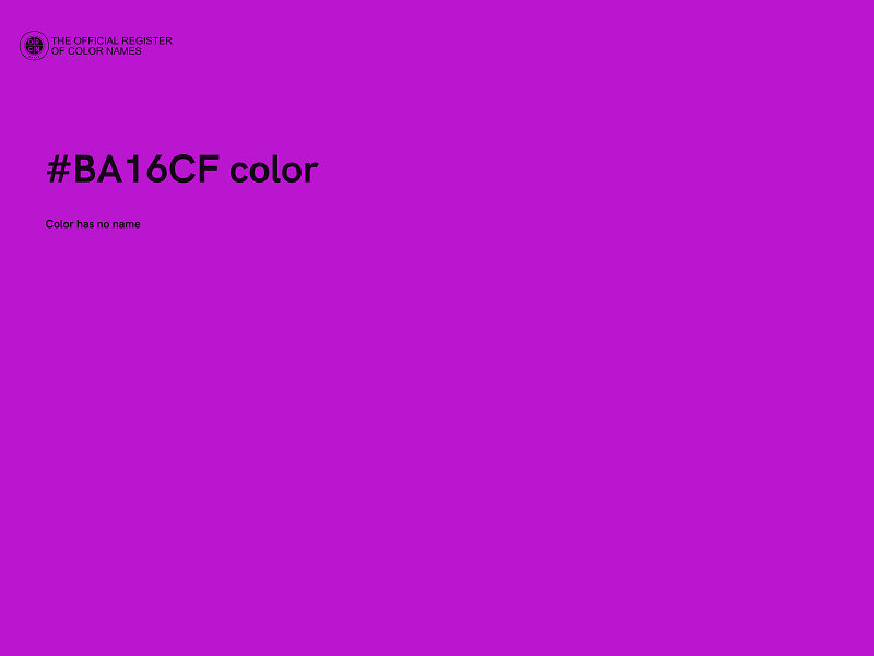 #BA16CF color image