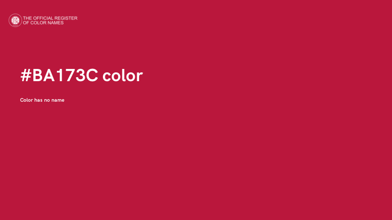#BA173C color image
