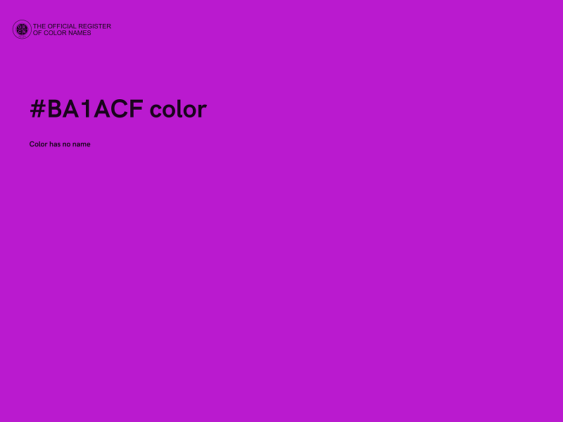 #BA1ACF color image