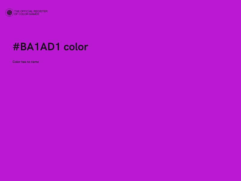 #BA1AD1 color image