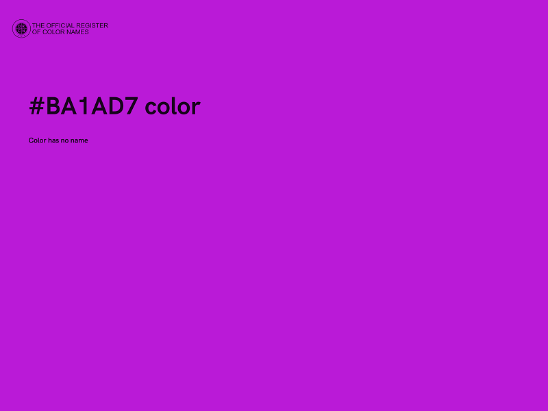 #BA1AD7 color image