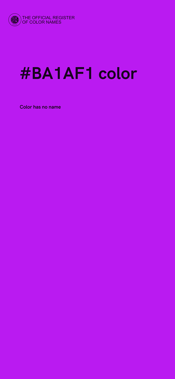 #BA1AF1 color image