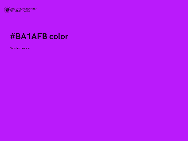 #BA1AFB color image