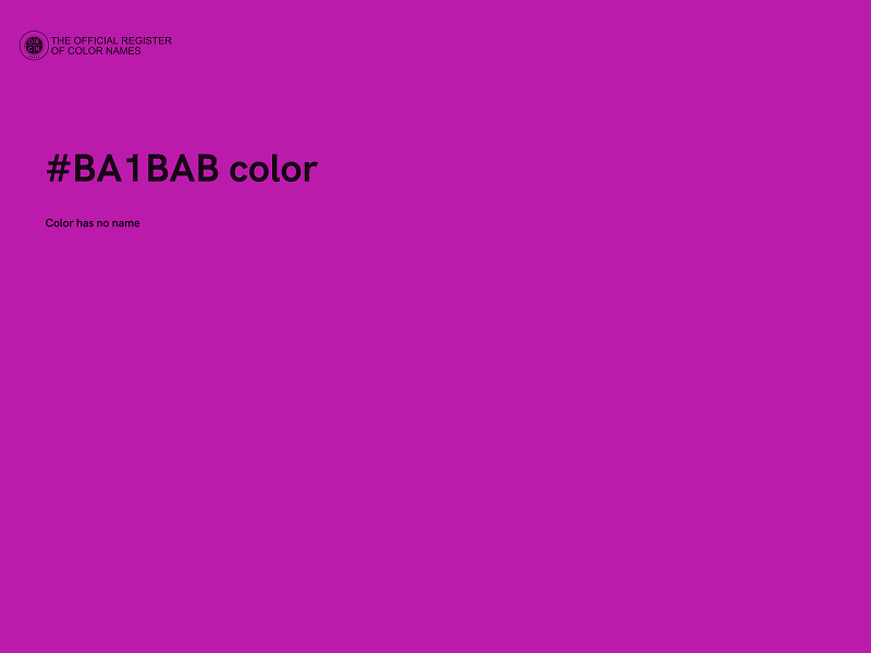 #BA1BAB color image