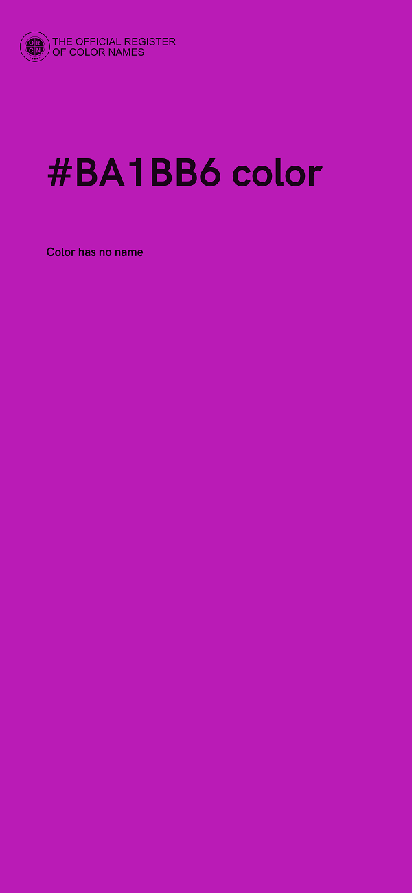 #BA1BB6 color image