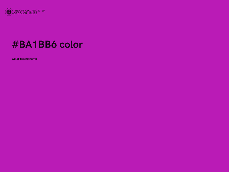 #BA1BB6 color image