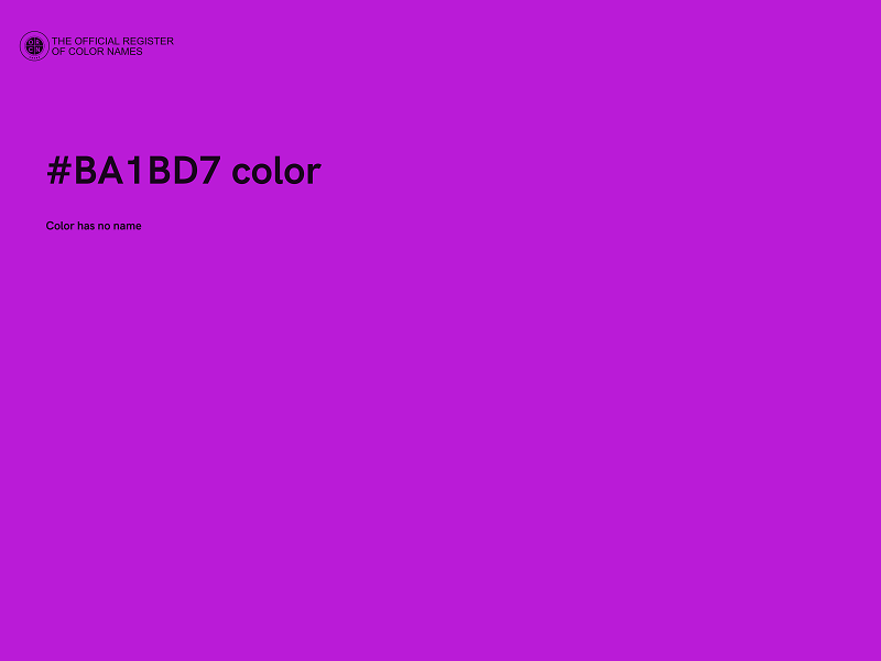 #BA1BD7 color image