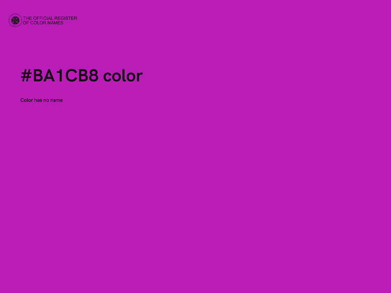 #BA1CB8 color image