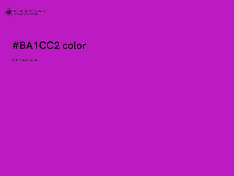 #BA1CC2 color image