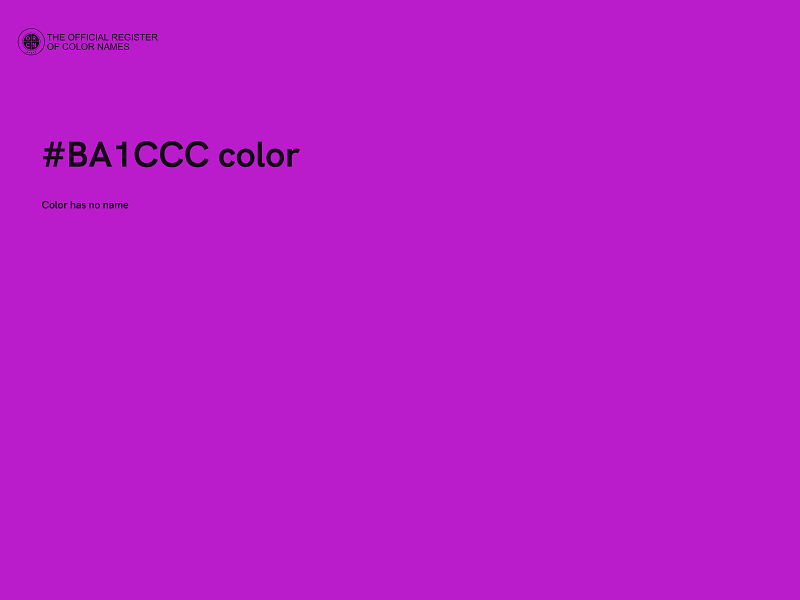 #BA1CCC color image