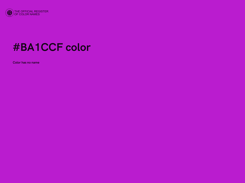 #BA1CCF color image