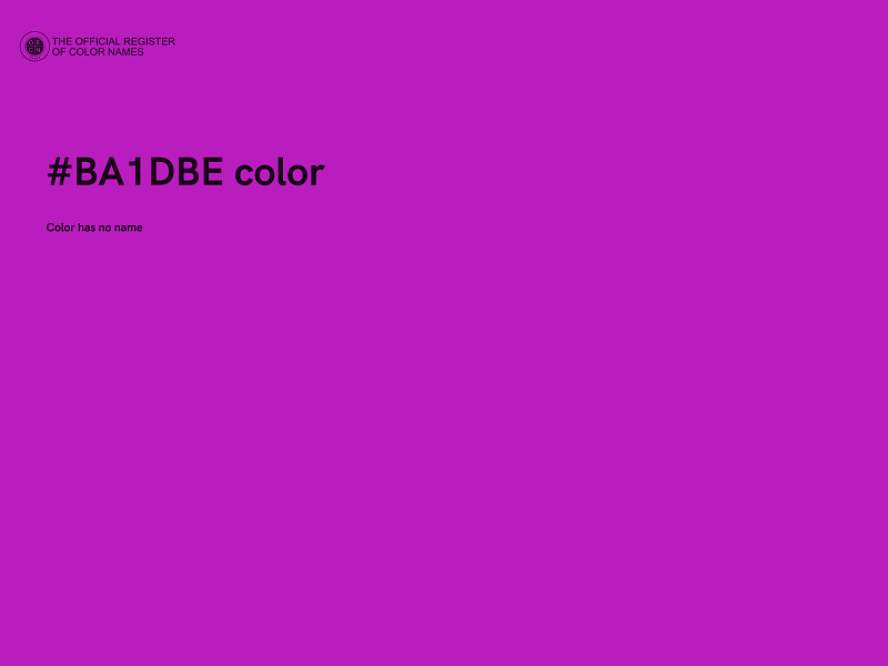 #BA1DBE color image