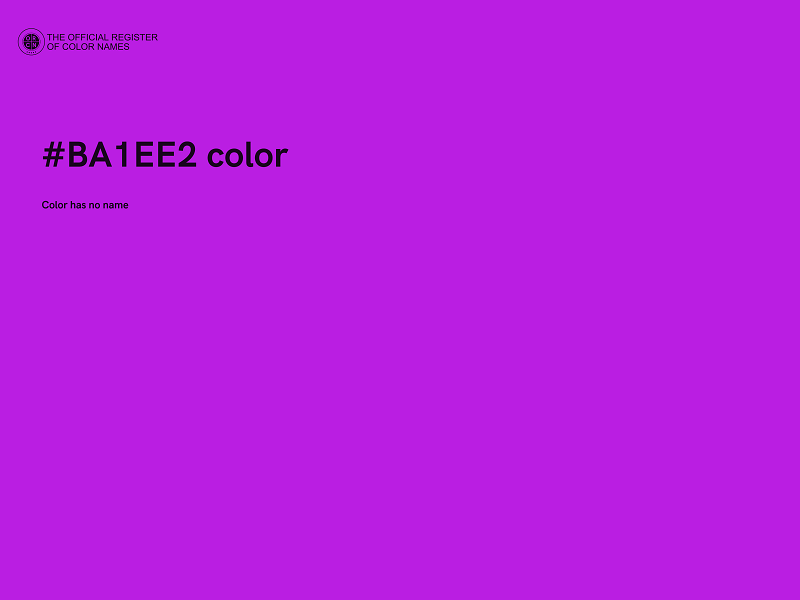 #BA1EE2 color image