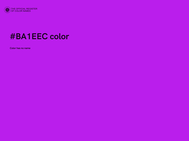 #BA1EEC color image
