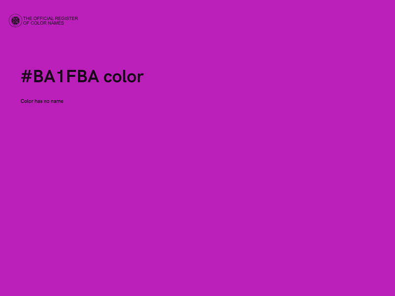 #BA1FBA color image