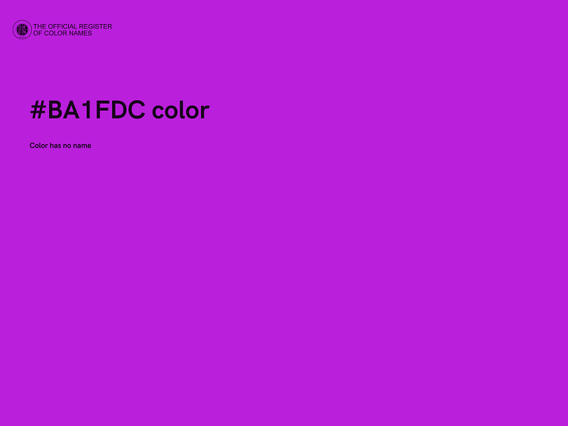 #BA1FDC color image