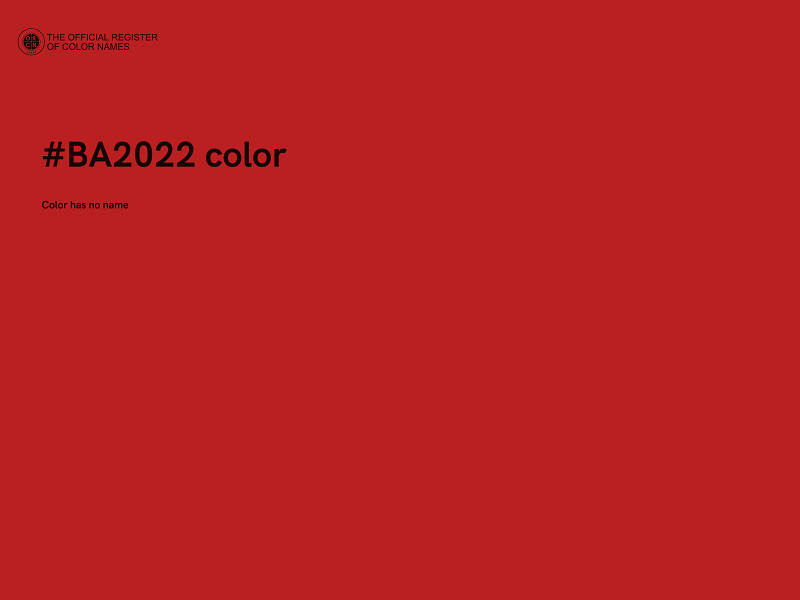 #BA2022 color image