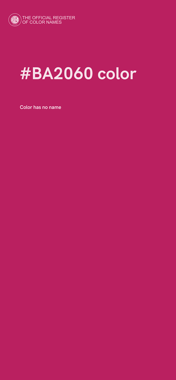 #BA2060 color image