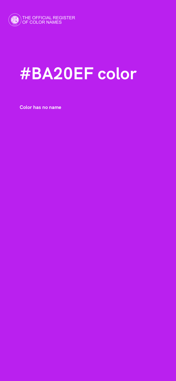 #BA20EF color image