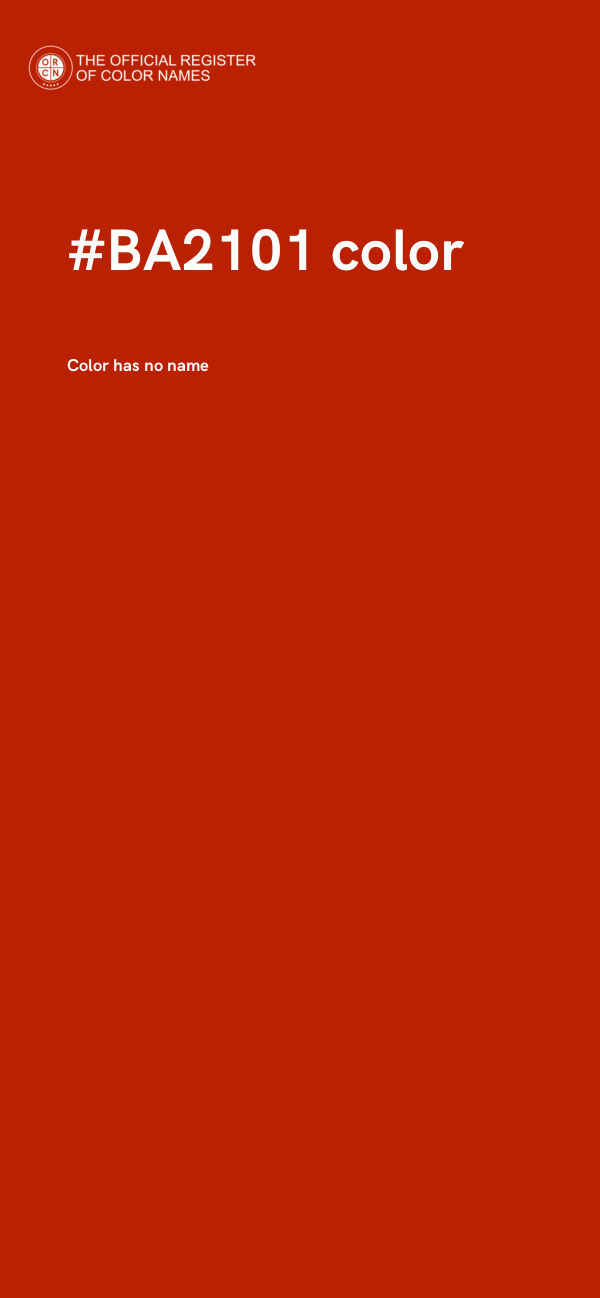 #BA2101 color image