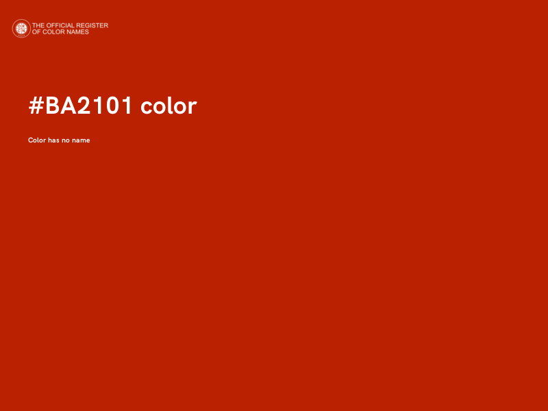 #BA2101 color image