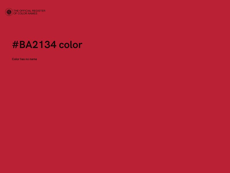 #BA2134 color image