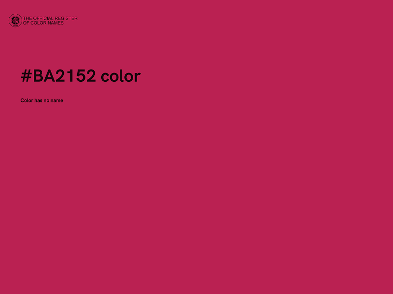 #BA2152 color image