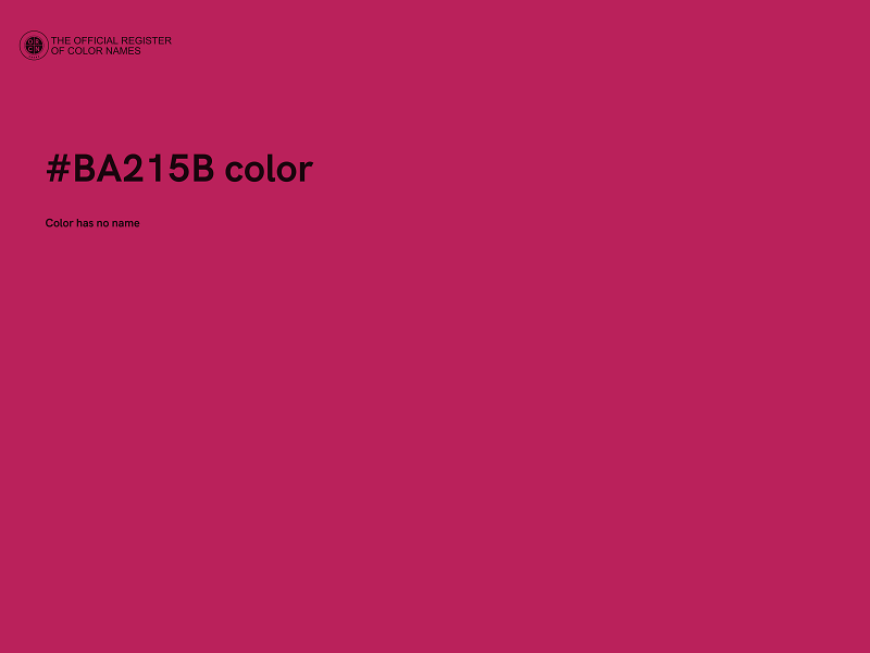 #BA215B color image