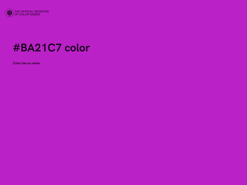 #BA21C7 color image